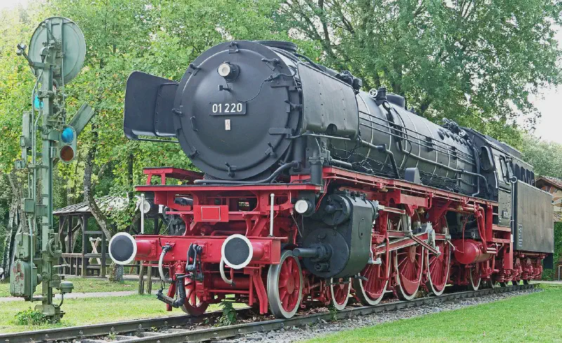 Steam locomotive.